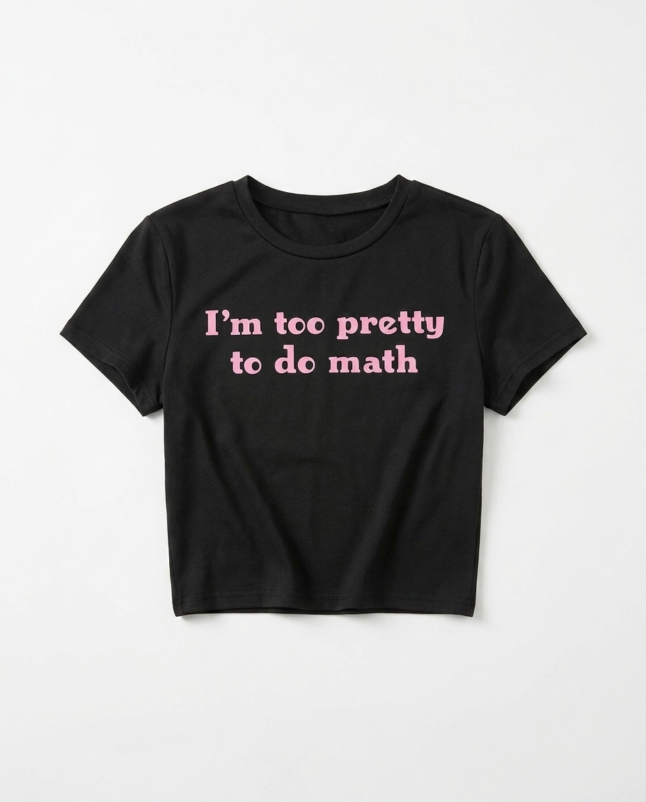Calculus Dropout Crop Top