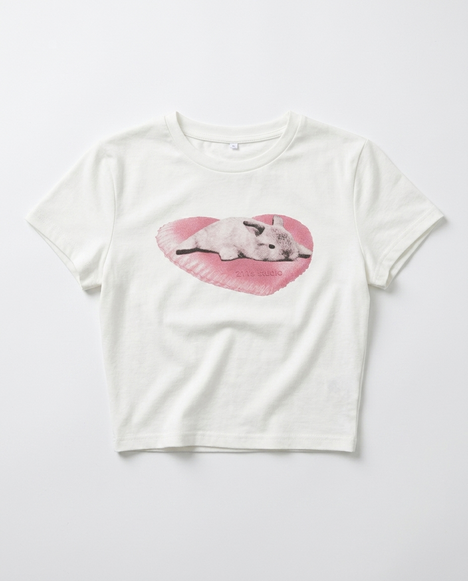 Rabbit Heart Crop Top