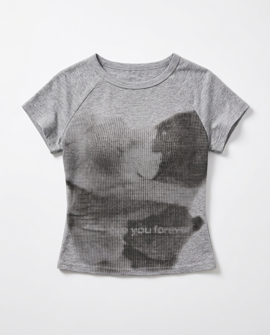 Pixel Ghost Crop Top