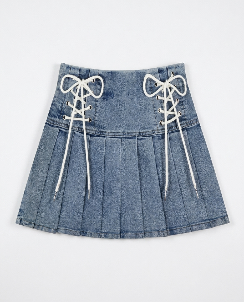 Denim Binding Skirt