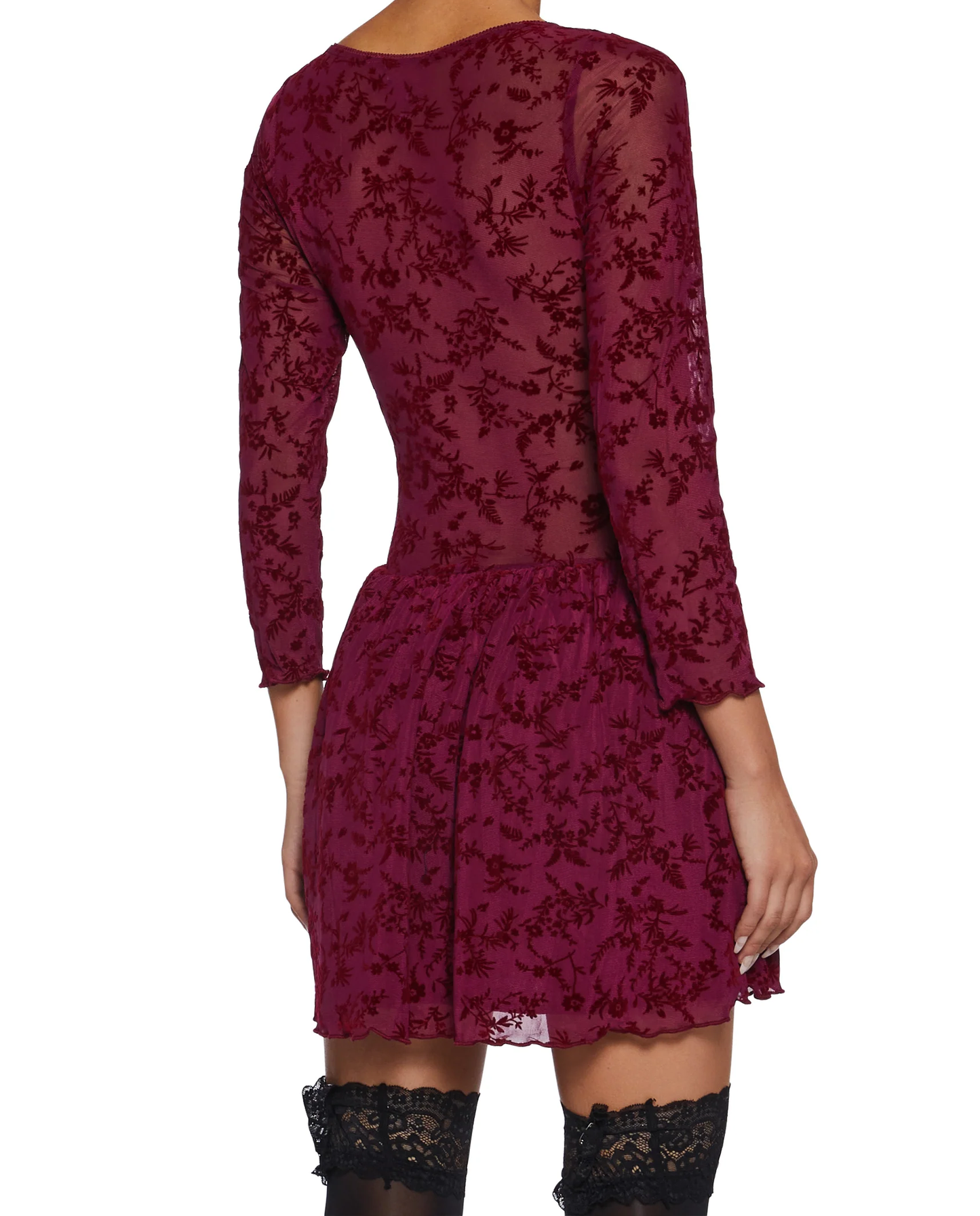 Merlot Lace Elbise - 2
