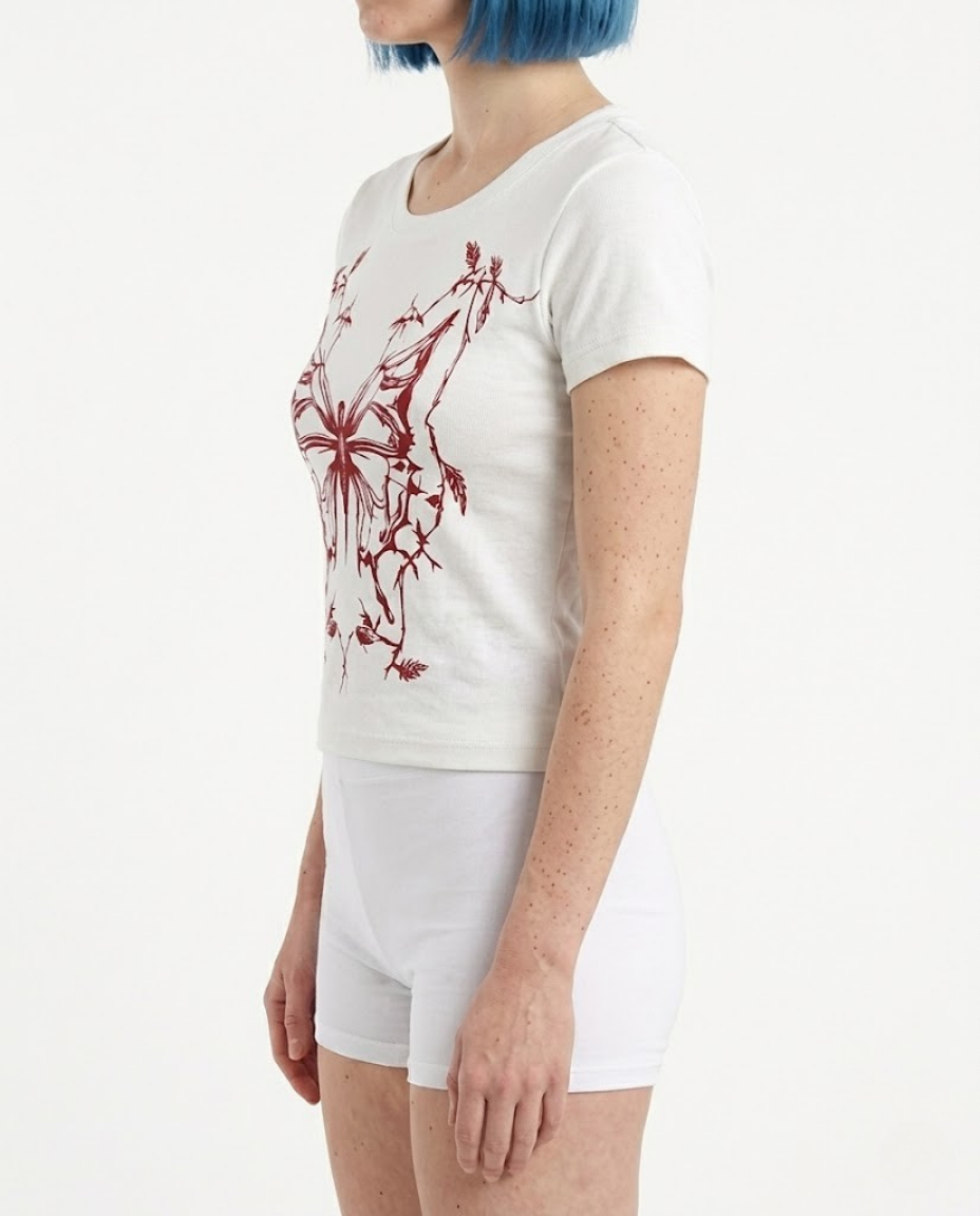 Thornbound Bloom Crop Top