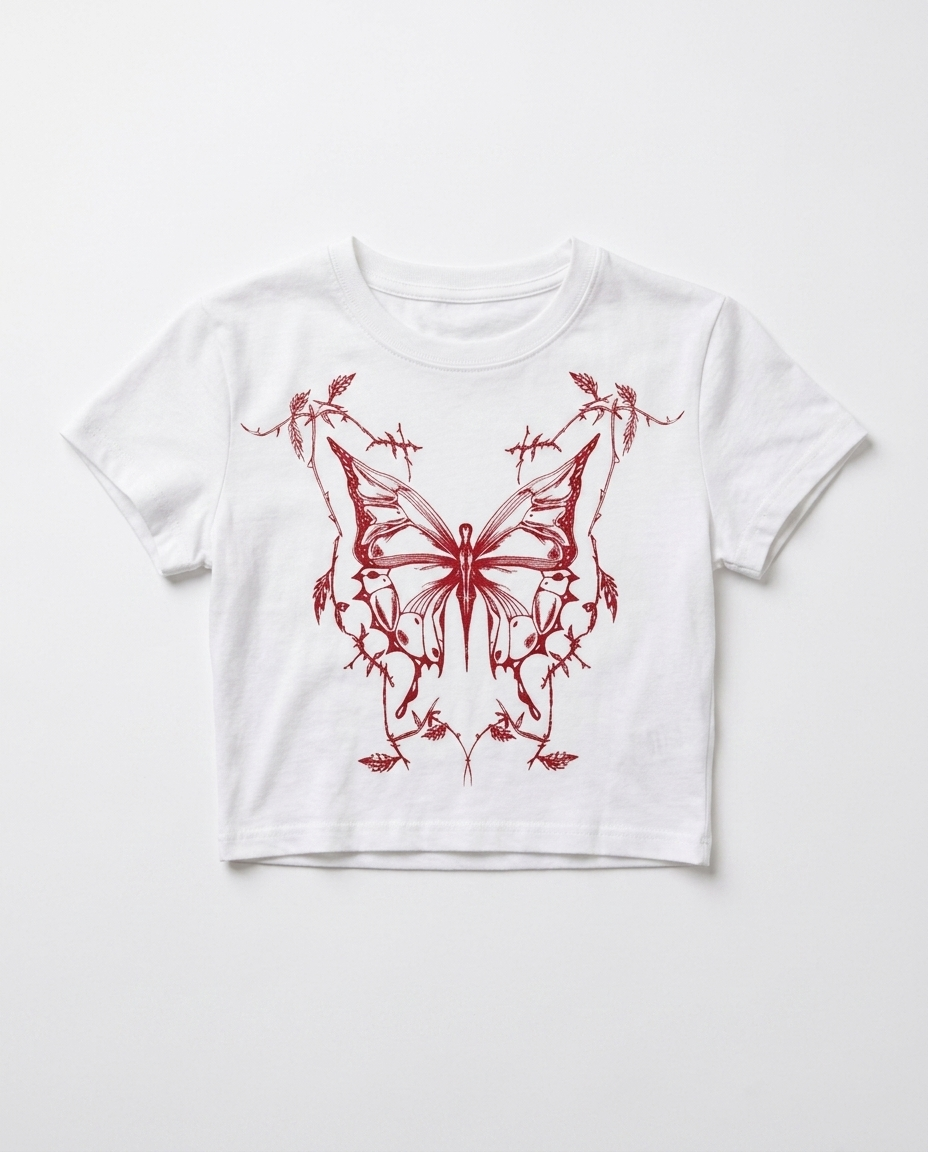 Thornbound Bloom Crop Top