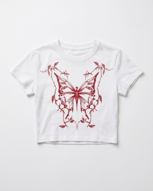 Thornbound Bloom Crop Top