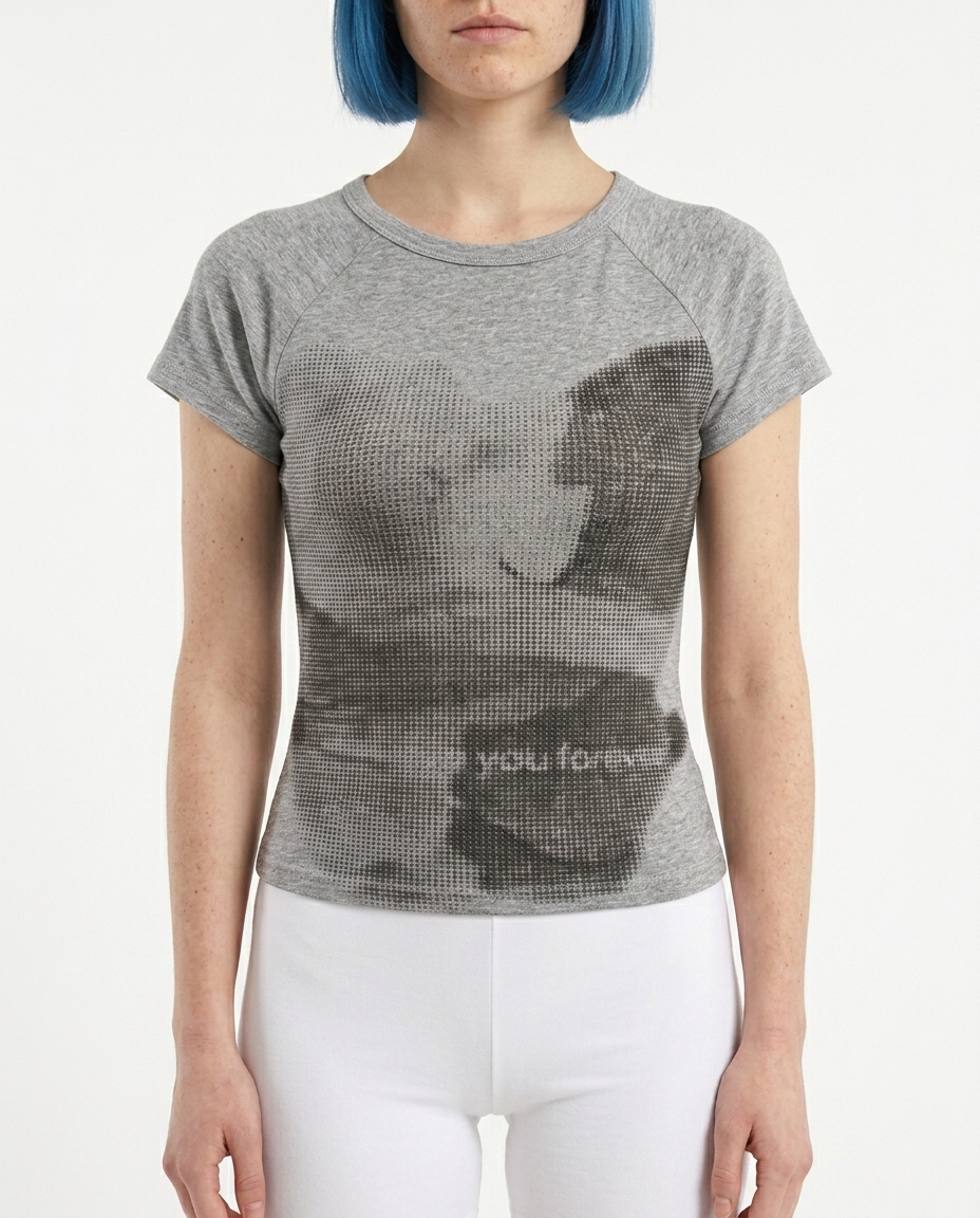 Pixel Ghost Crop Top