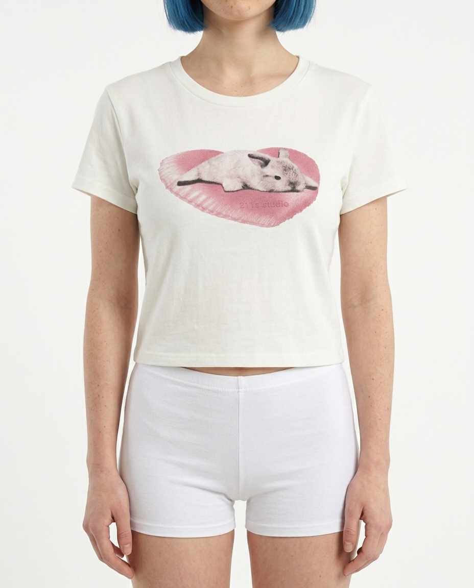 Rabbit Heart Crop Top