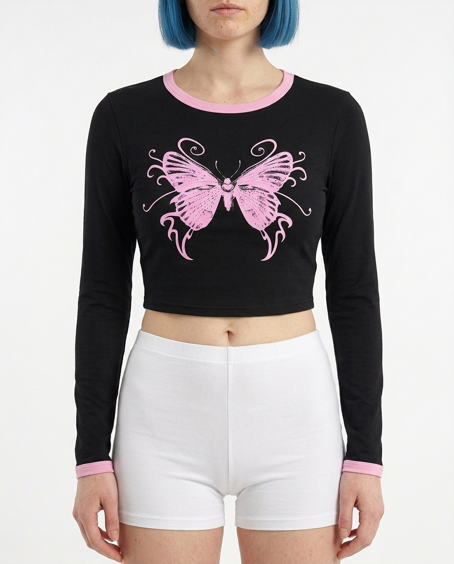 Static Aura Crop Top