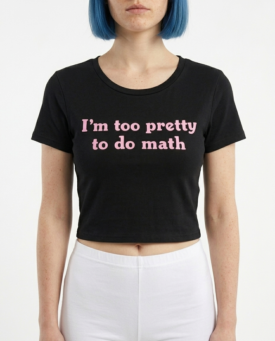 Calculus Dropout Crop Top