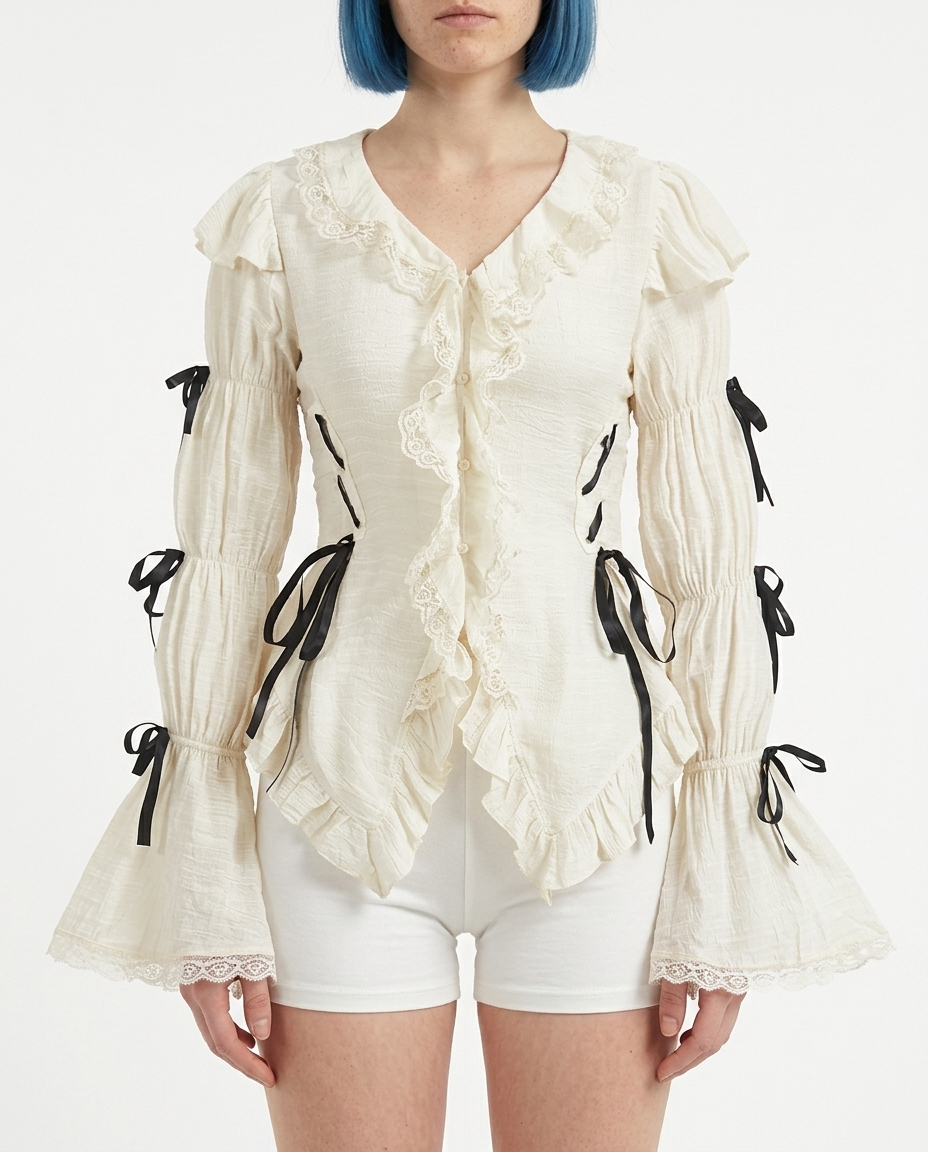 Paperbound Ghost Blouse