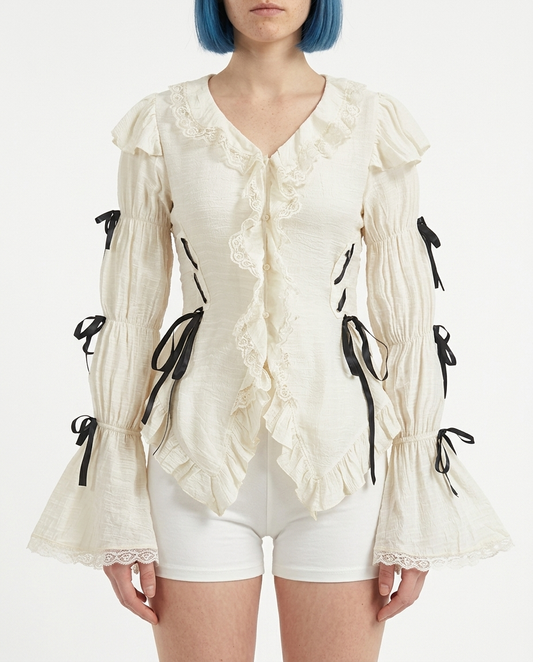 Paperbound Ghost Blouse