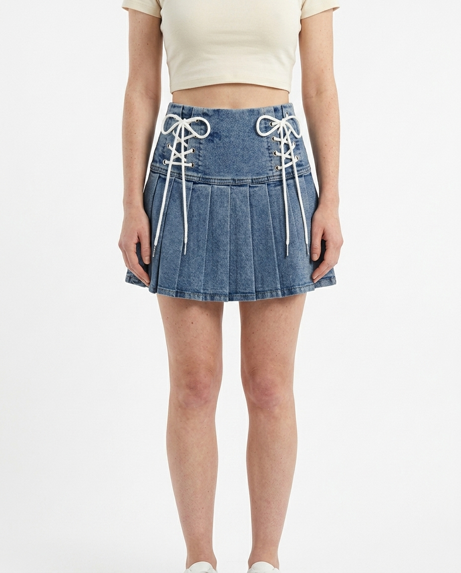 Denim Binding Skirt