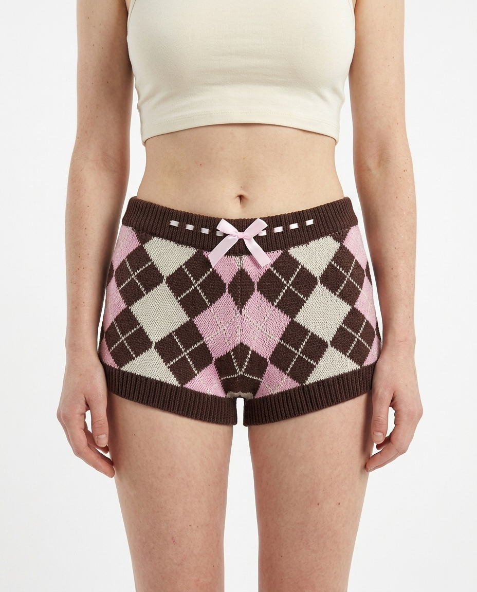 Cocoa Tartan Shorts