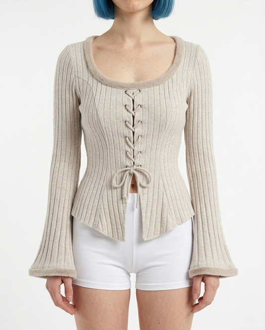 Fawn Binding Blouse