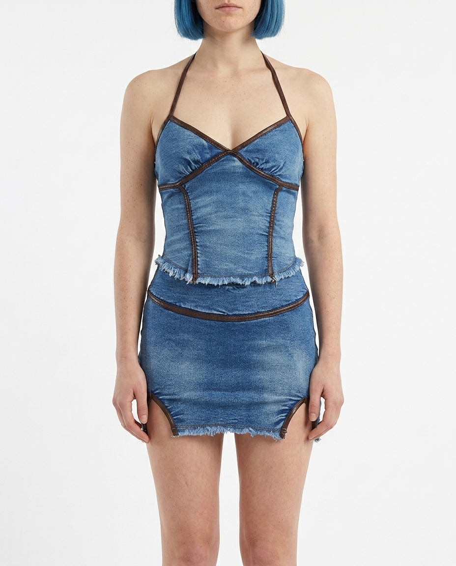 Saddle Raw Dress