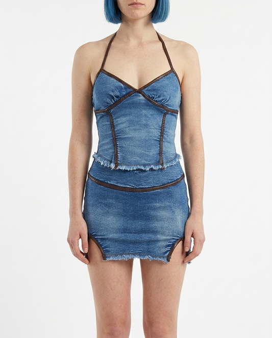 Saddle Raw Dress