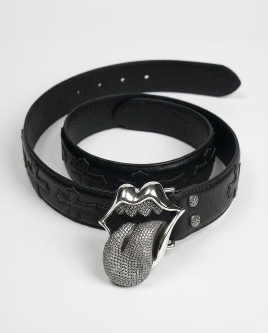 Glitter Tongue Belt