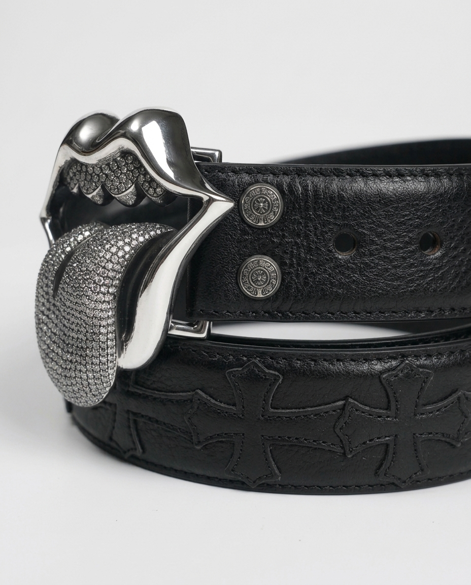Glitter Tongue Belt