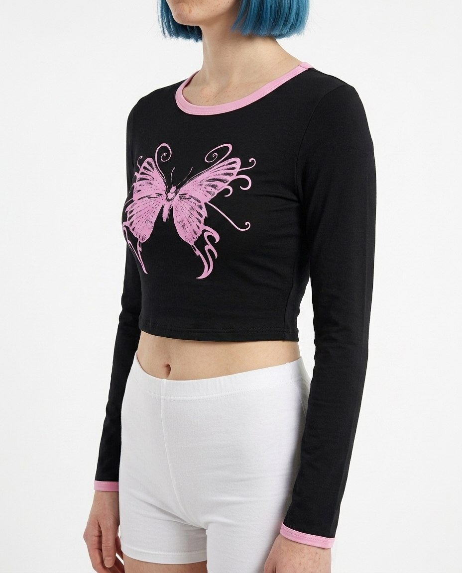 Static Aura Crop Top