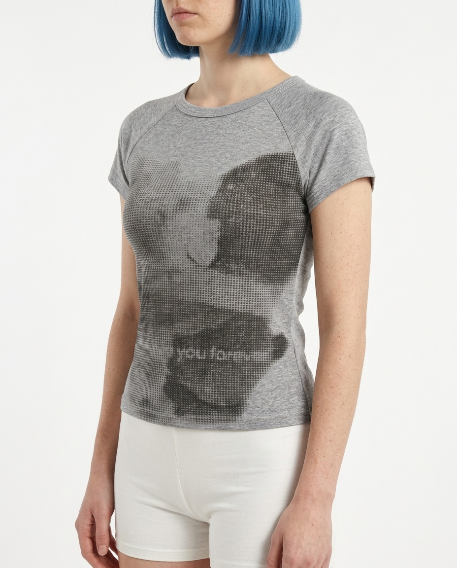 Pixel Ghost Crop Top