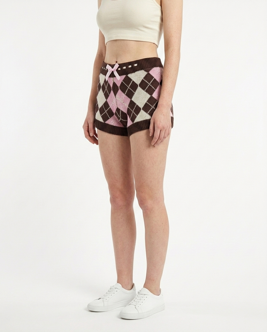Cocoa Tartan Shorts