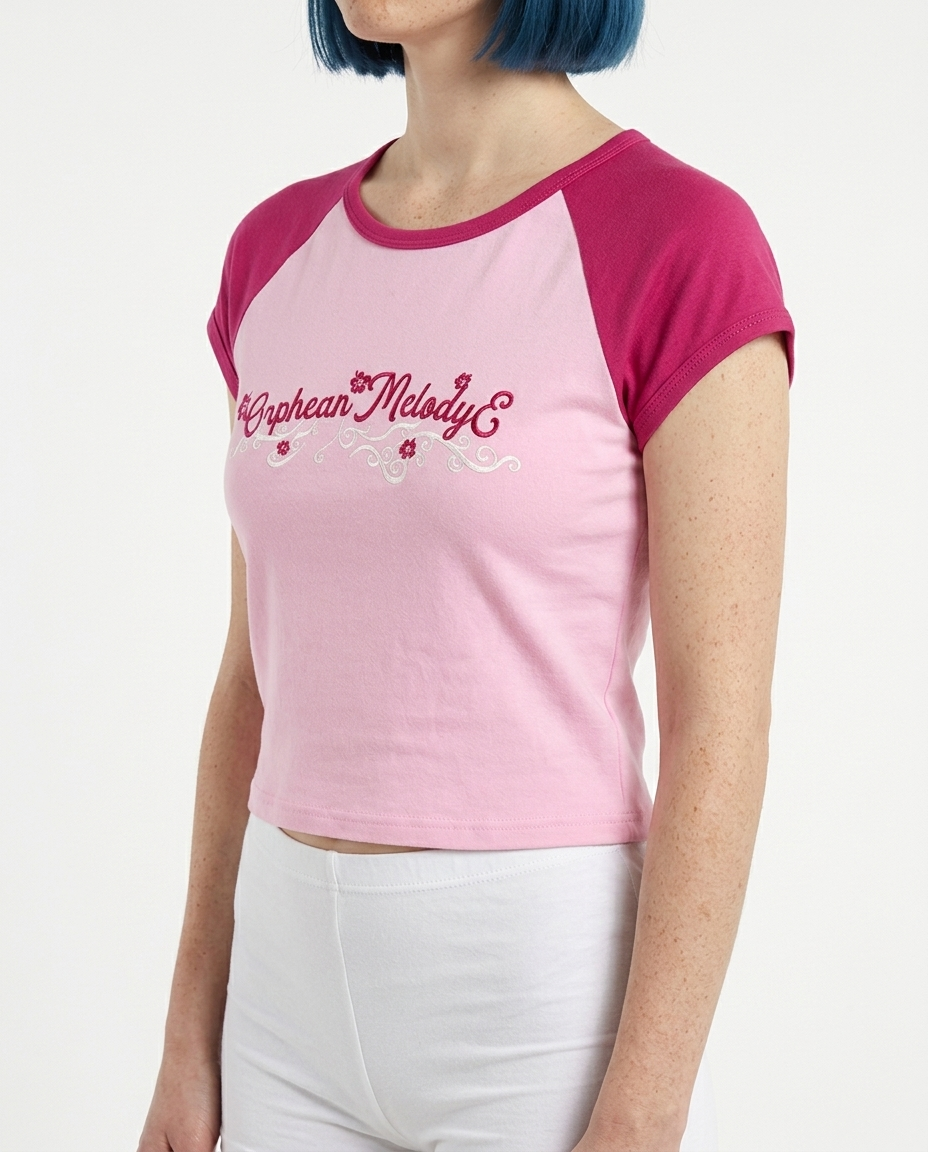 Glitchy Sweetheart Crop Top