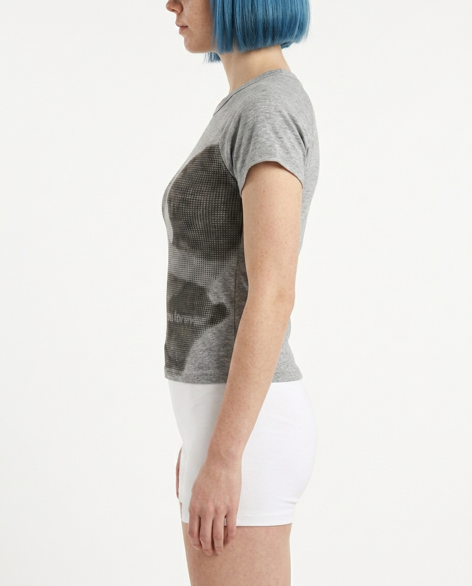 Pixel Ghost Crop Top
