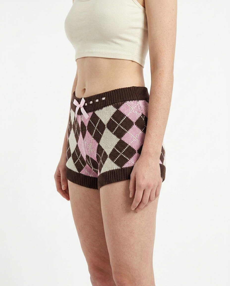 Cocoa Tartan Shorts