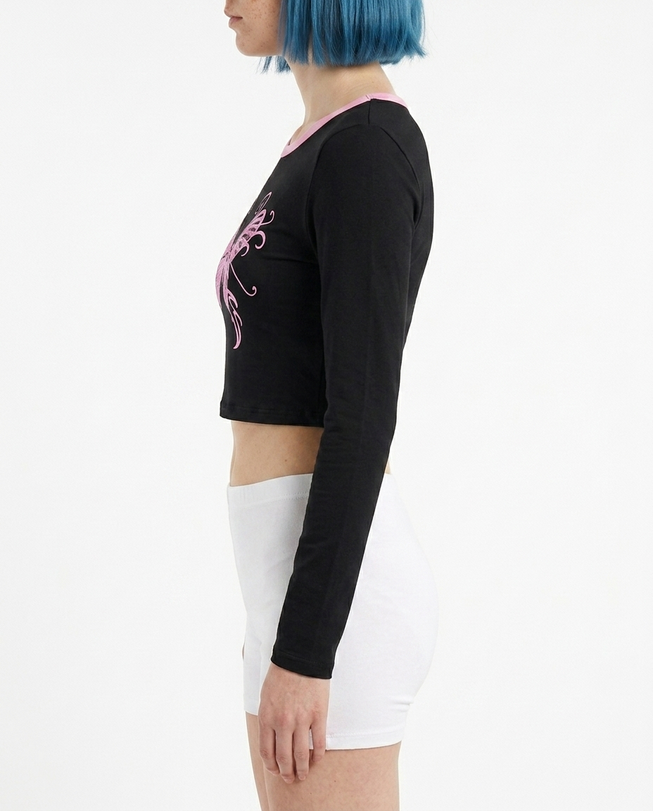 Static Aura Crop Top