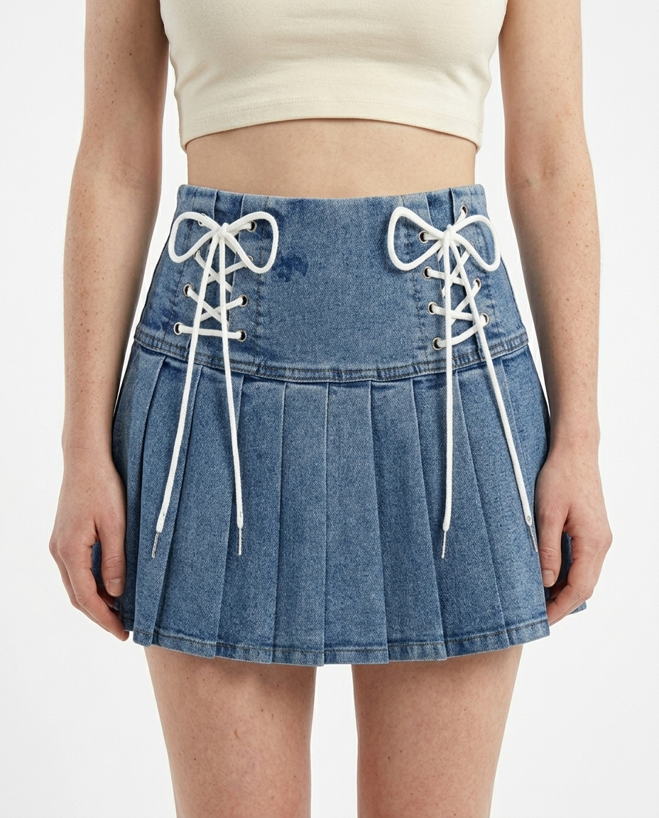 Denim Binding Skirt