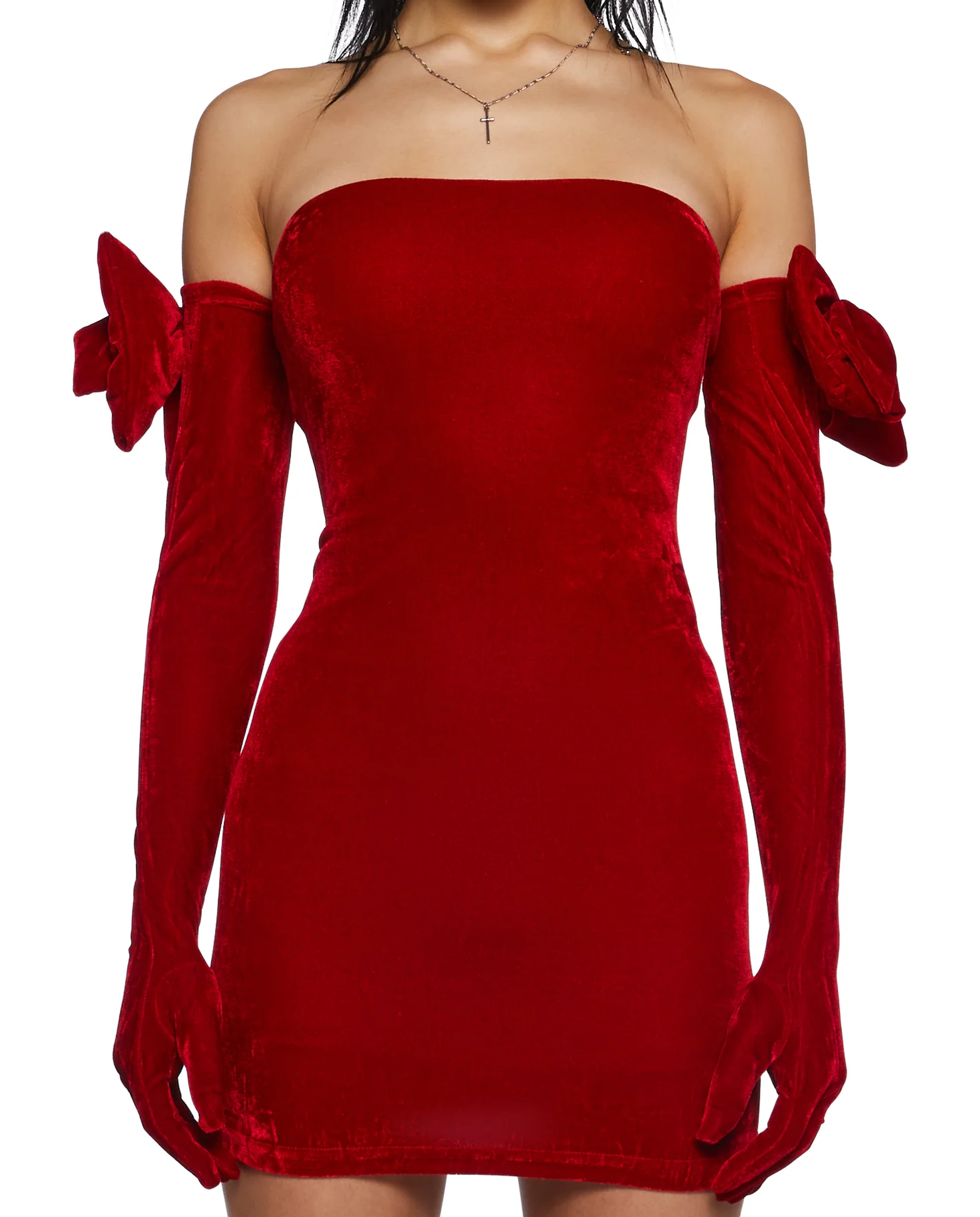 Rouge Ribbon Elbise - 1