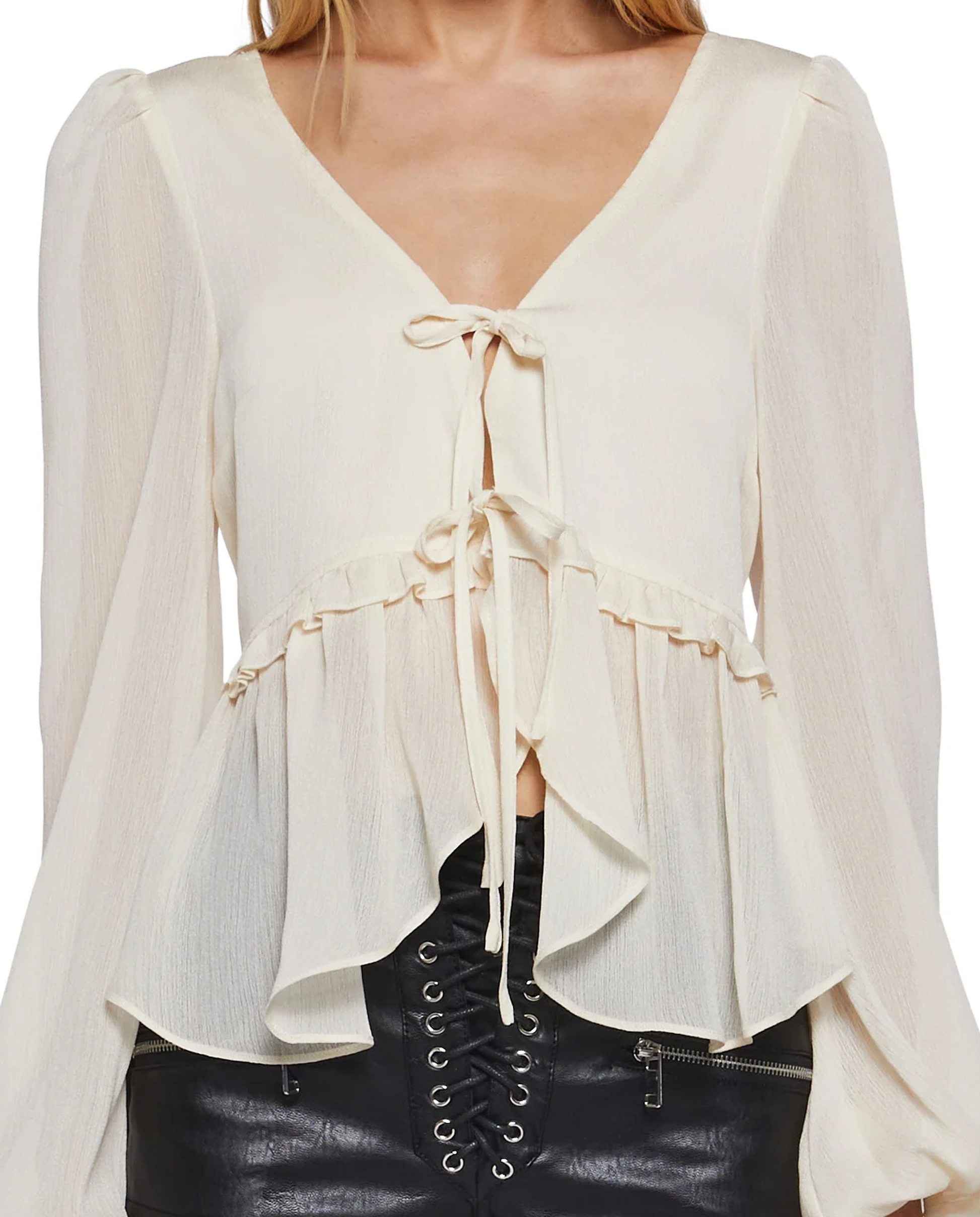 Ivory Tie Top - 1