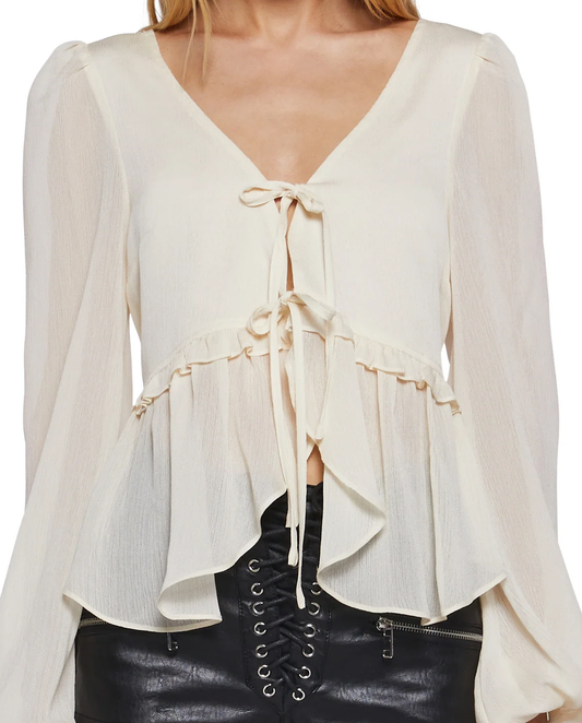 Ivory Tie Top - 1