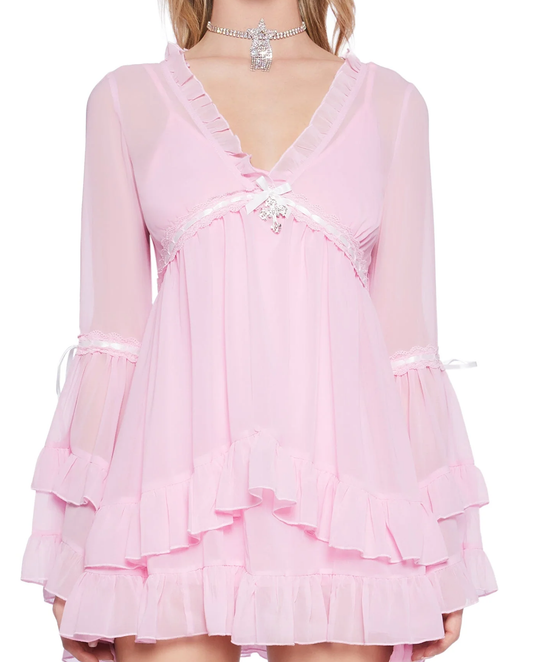 Peony Ruffle Elbise - 1