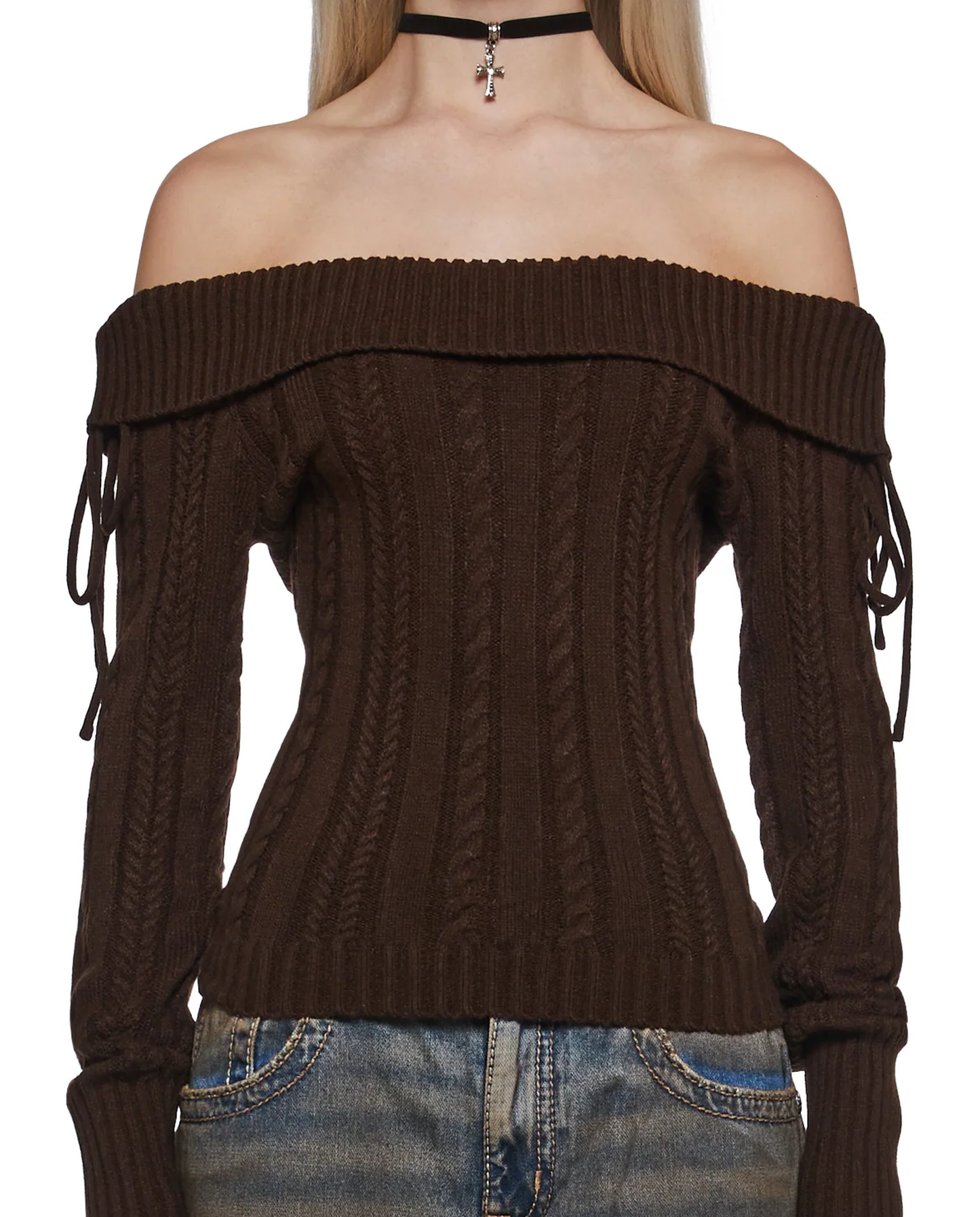 Onyx Bardot Top - 1