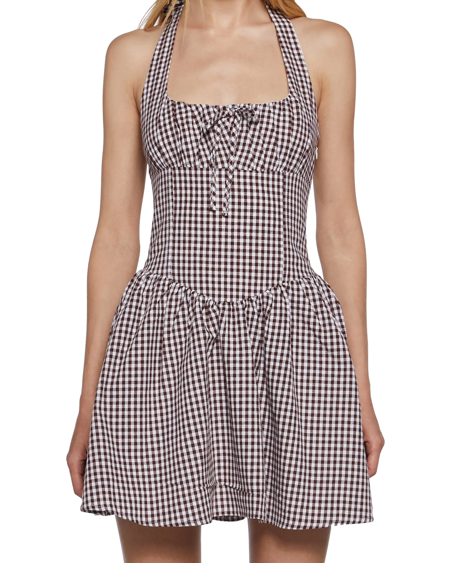 Cocoa Gingham Elbise - 1