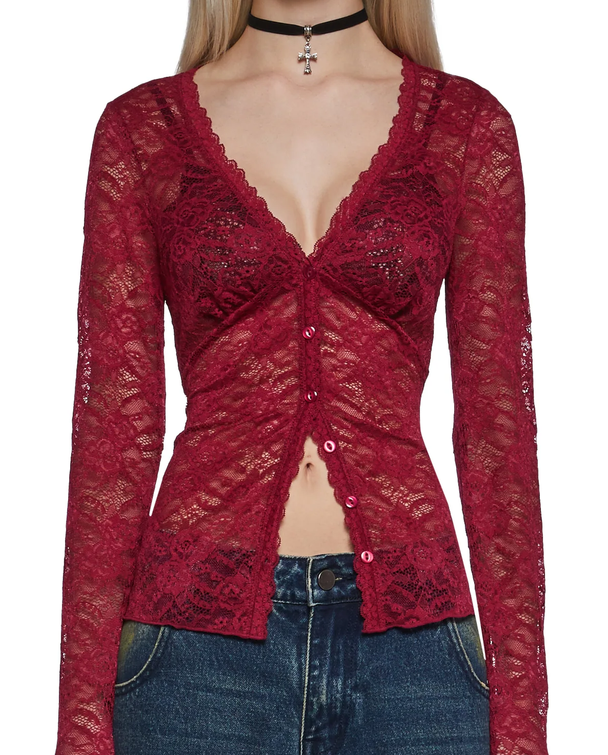 Ruby Lace Top - 1