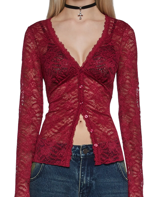 Ruby Lace Top - 1