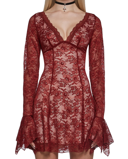 Scarlet Lace Elbise - 1