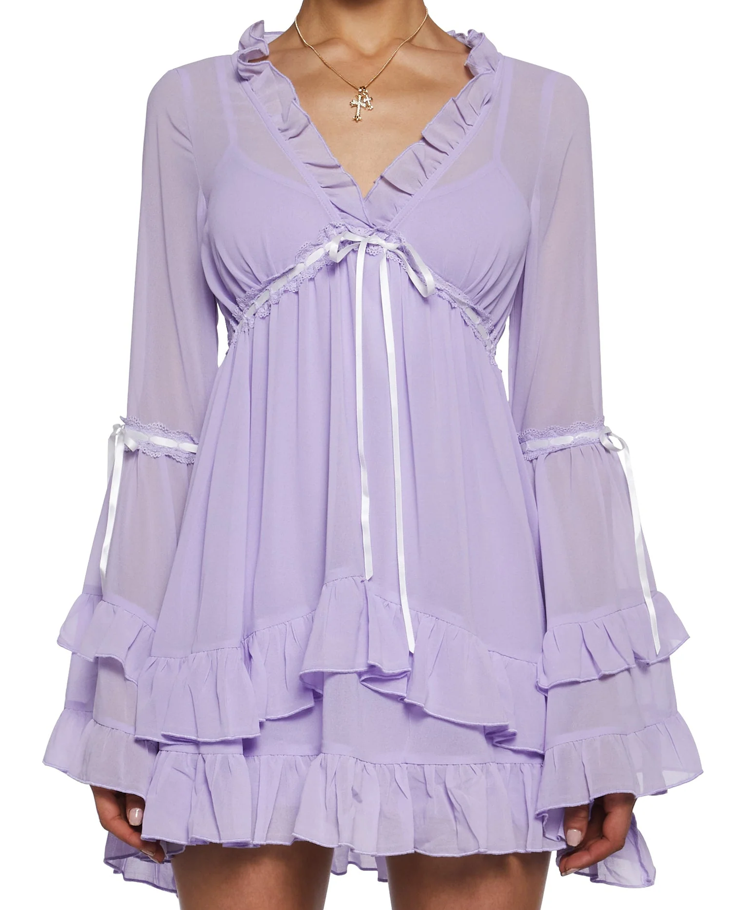 Lilac Trance Elbise - 1