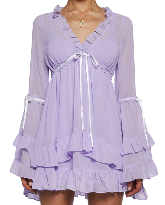 Lilac Trance Elbise - 1
