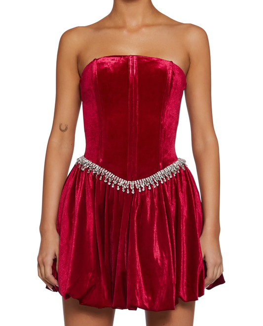 Scarlet Ember Elbise - 1