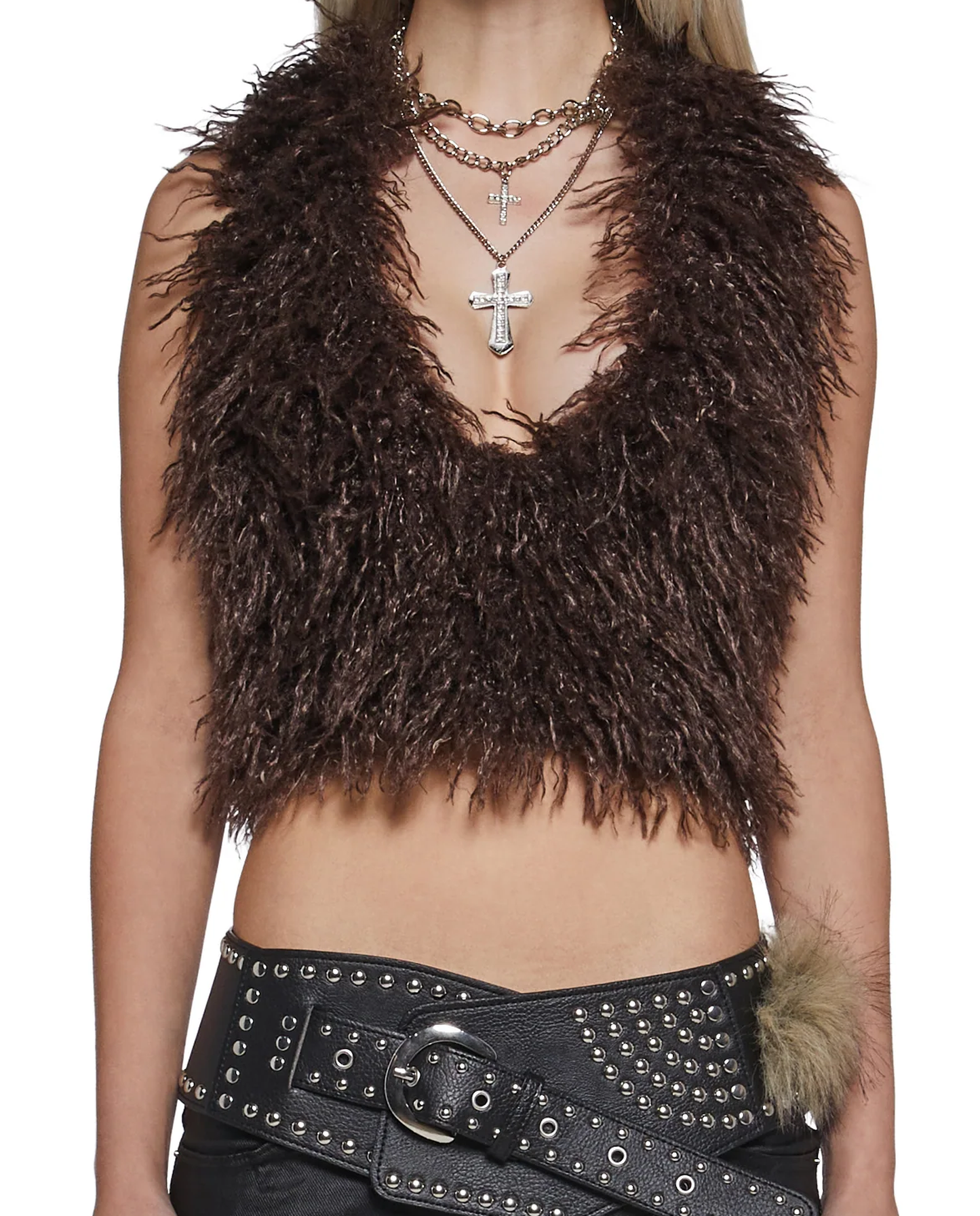 Cocoa Fur Top - 1