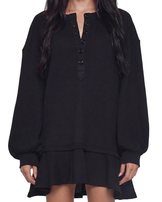 Raven Puff Elbise - 1