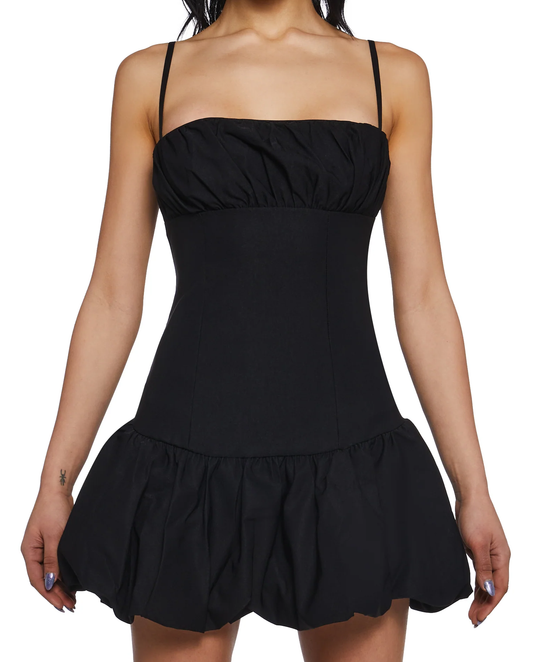 Onyx Flapper Elbise - 1