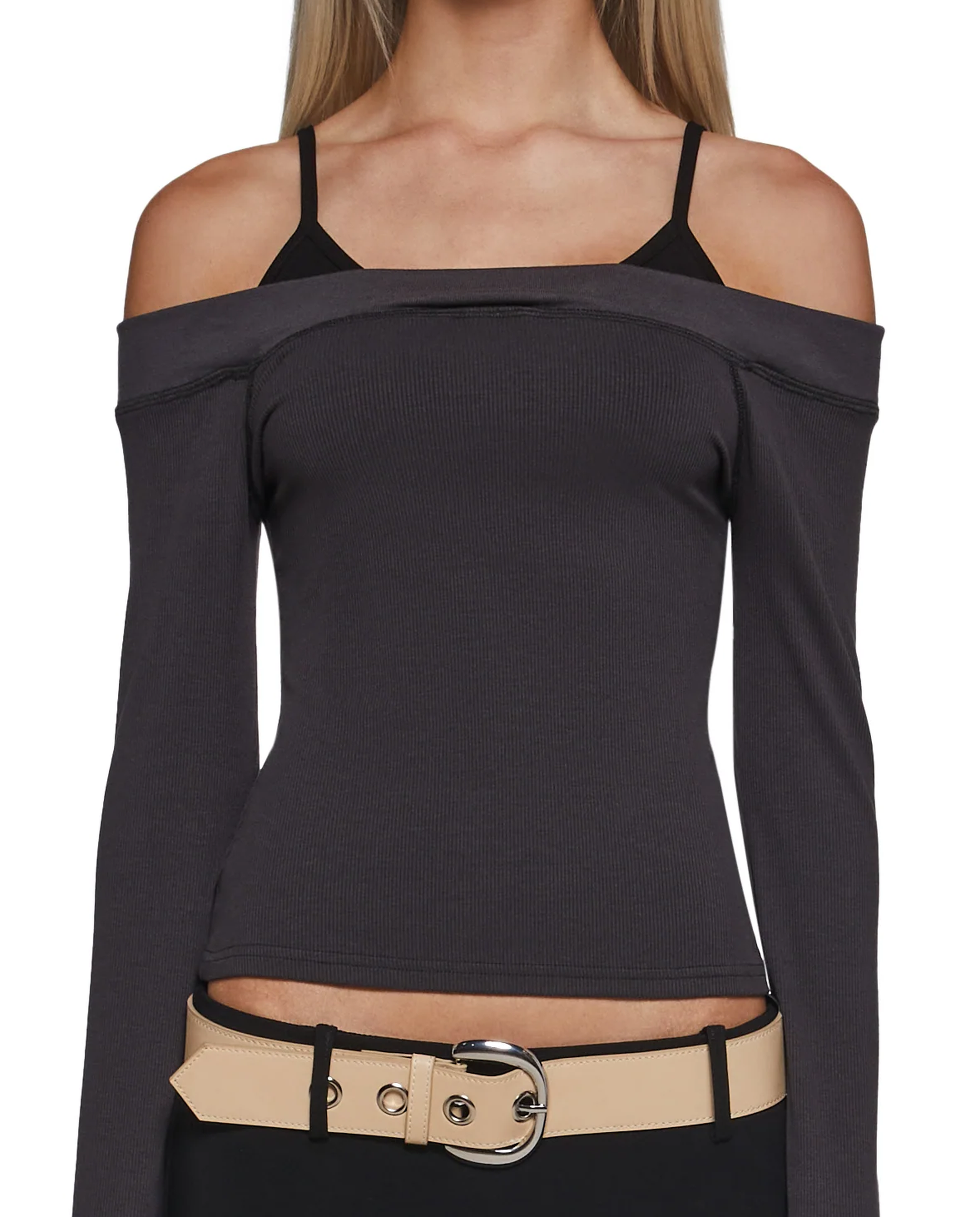 Ashen Bardot Top - 1