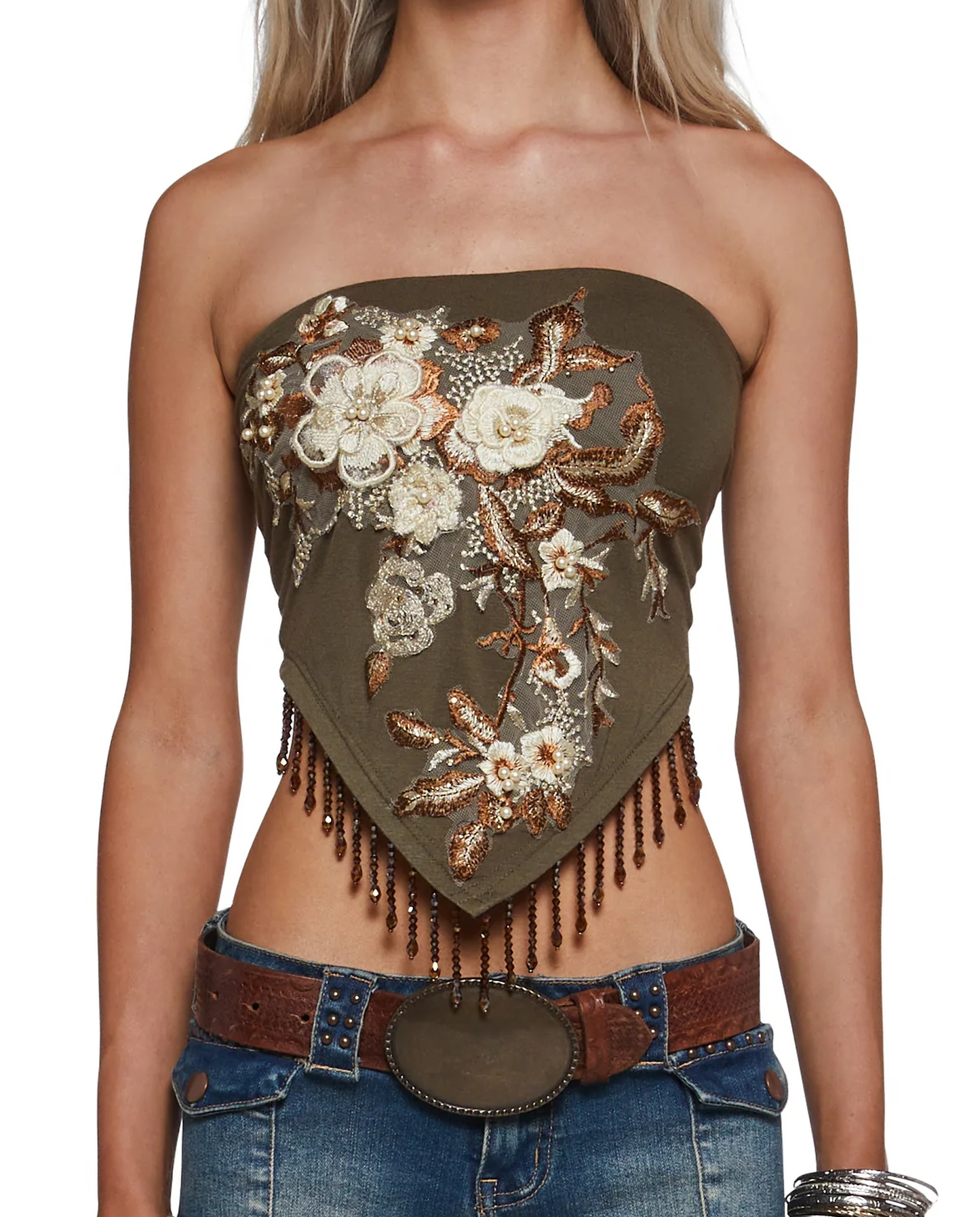 Golden Fringe Top - 1