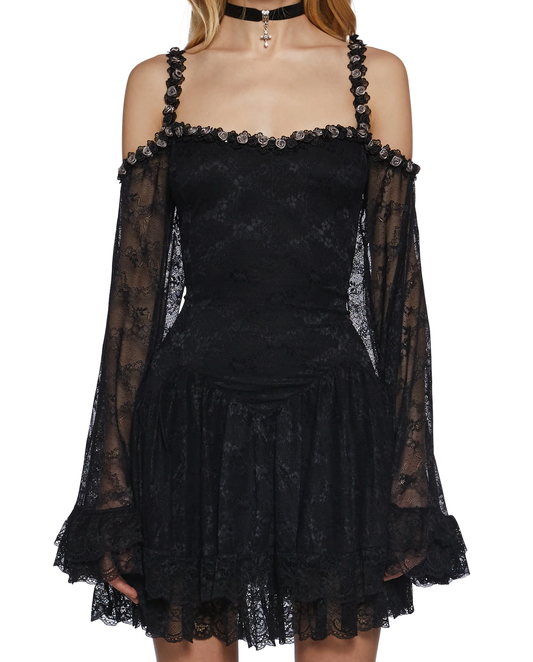 Raven Lace Elbise - 1