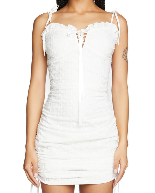 Ivory Zipper Elbise - 1