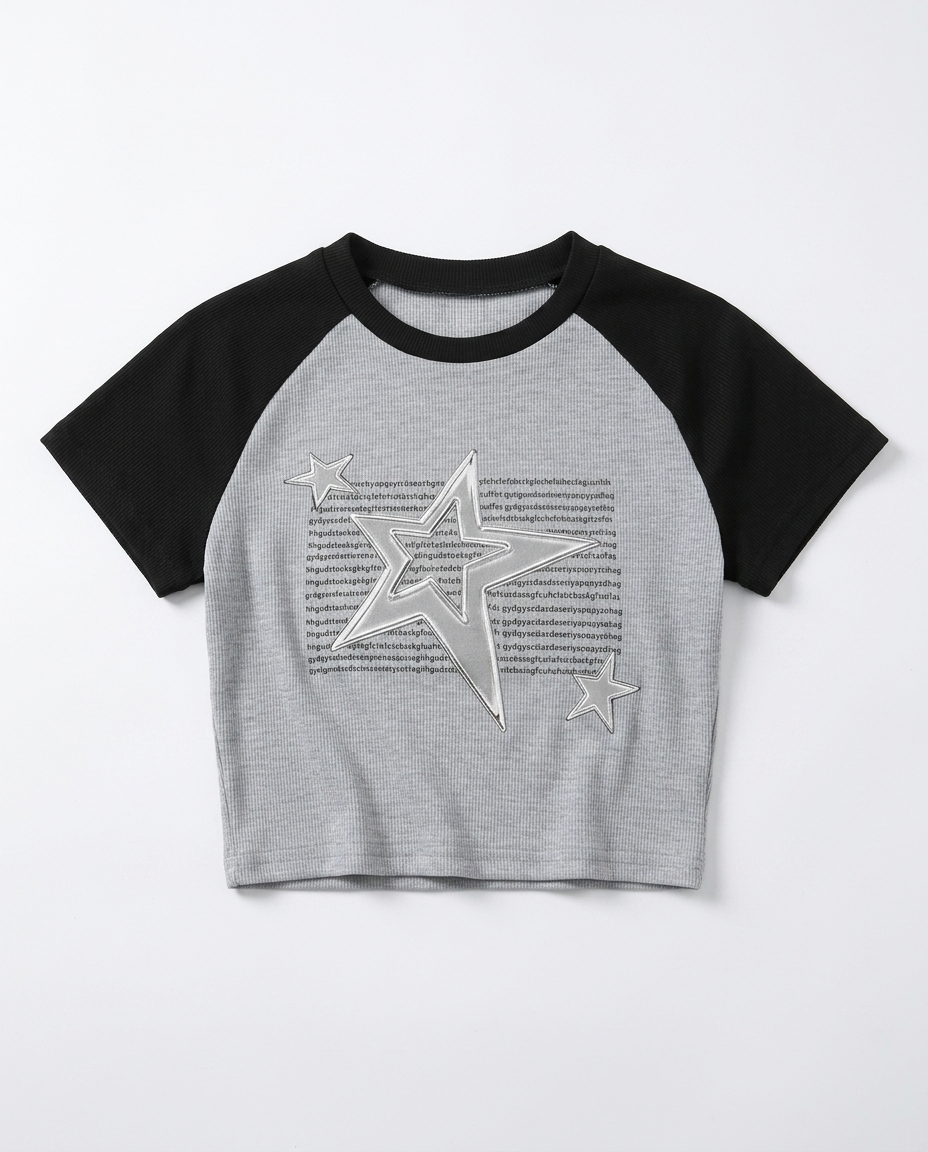 Glitchcore Stardust Crop Top