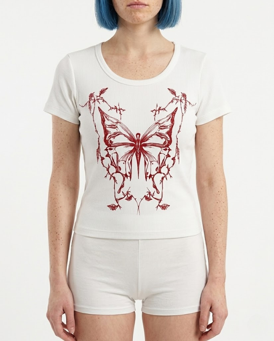 Thornbound Bloom Crop Top